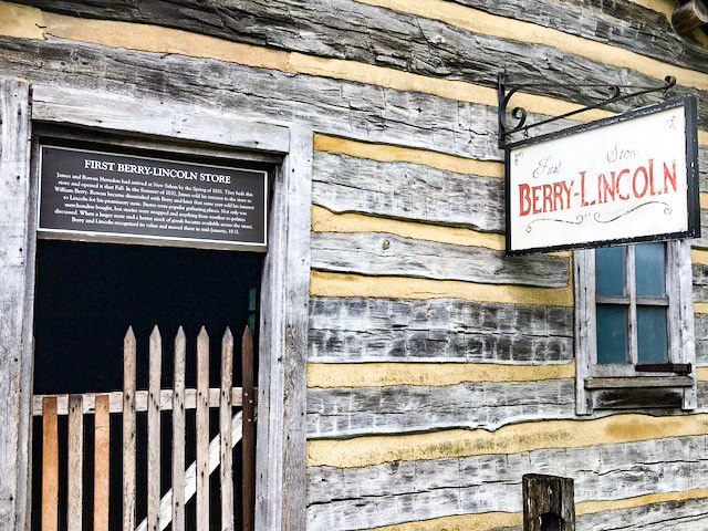 Abraham Lincoln Homestead, in New Salem village, prior to his life in politics.