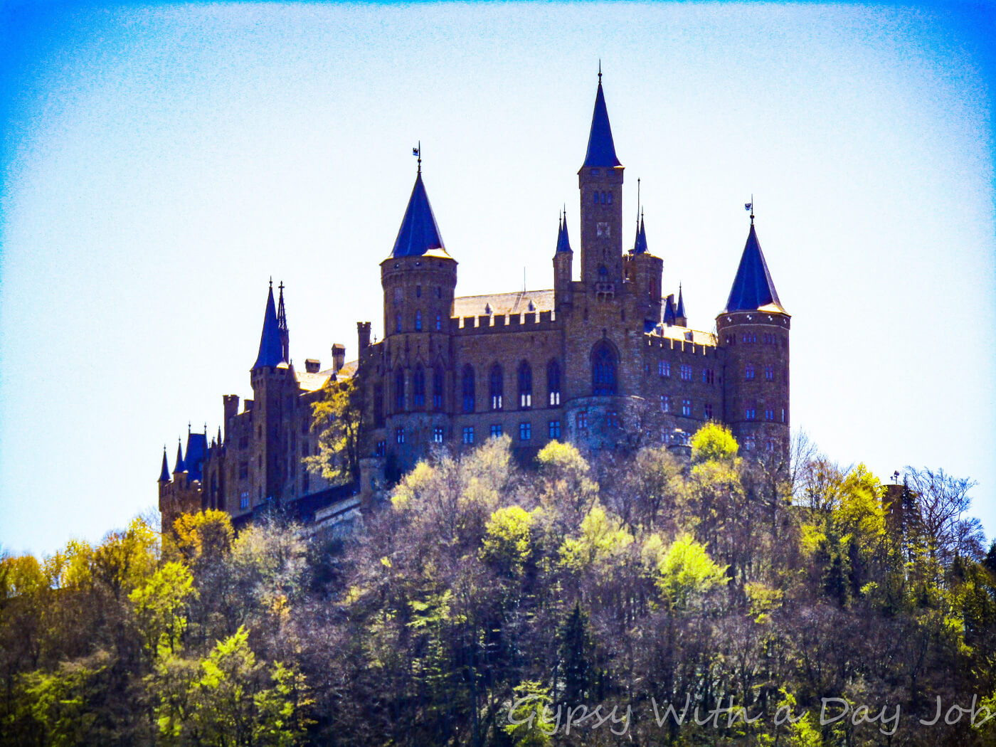 Burg Hohenzollern, in Baden-Wurtemburg, Germany, former seat of the Prussian Kings and Kaisers.