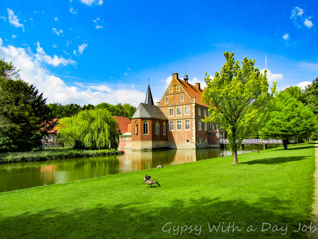 Hulshoff Castle and Gardens, in Muensterland, Germany, a stunning tour stop, or a tranquil day trip.