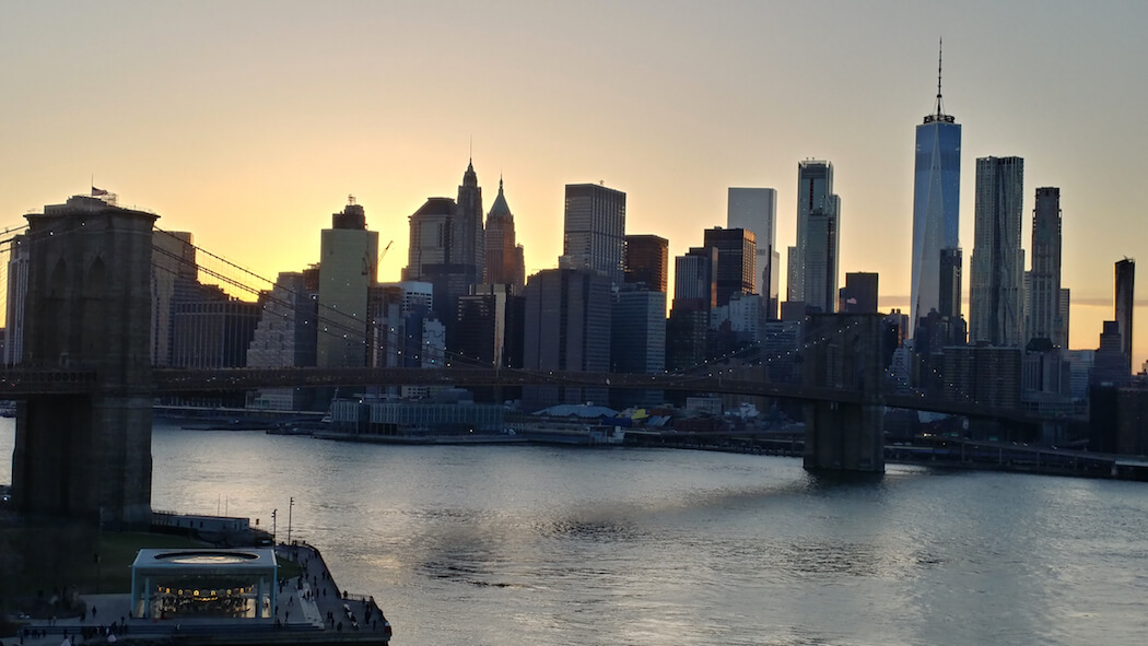 New York, Brooklyn, Brooklyn Bridge, Sunset, Golden Hour