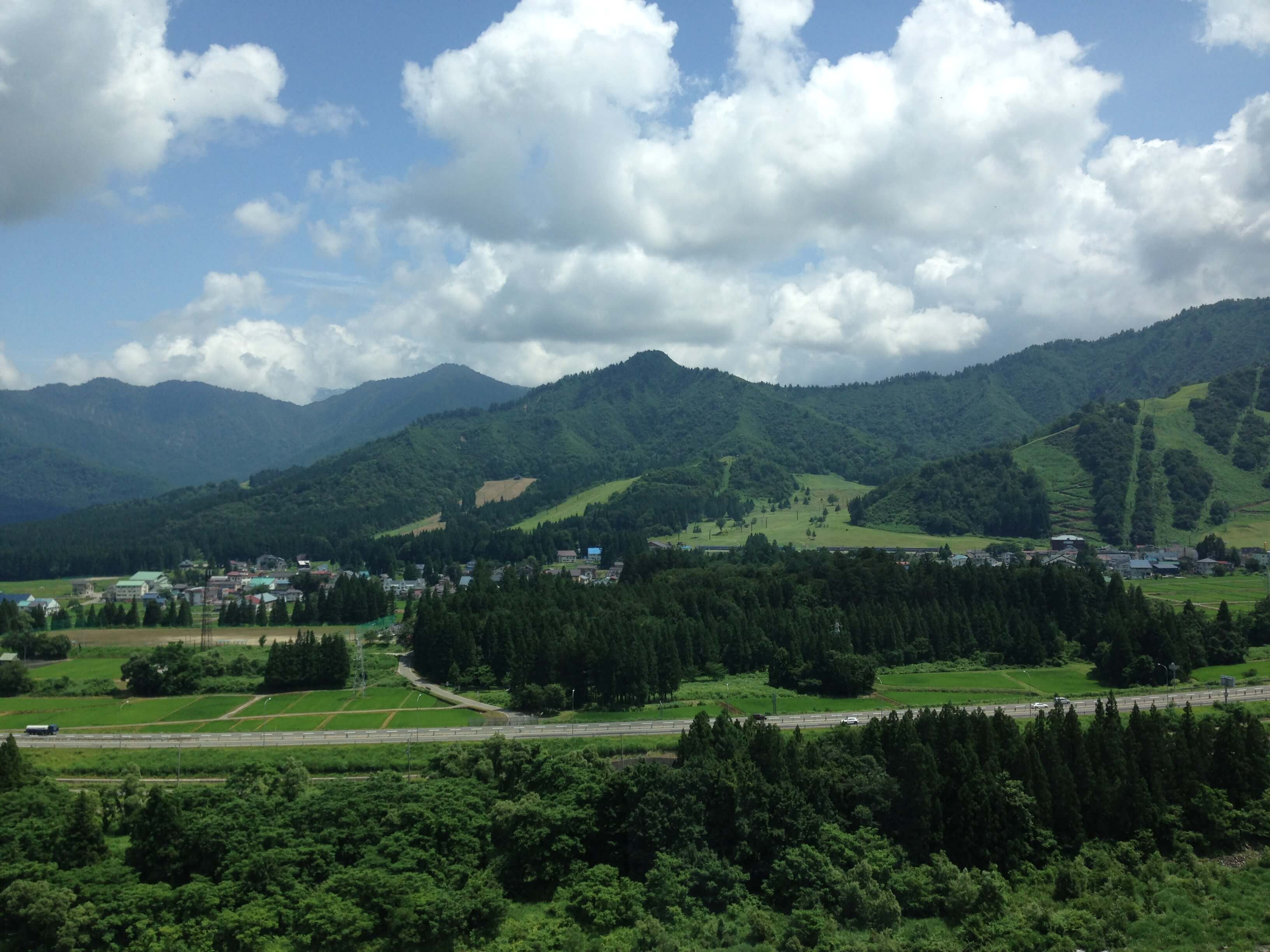 Yuzawa Japan summer scenery, visiting Yuzawa Japan, adventure and skiing in the Japanese Mountains.