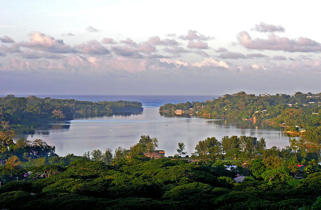 View of the bay from Port Villa, Vanuatu.