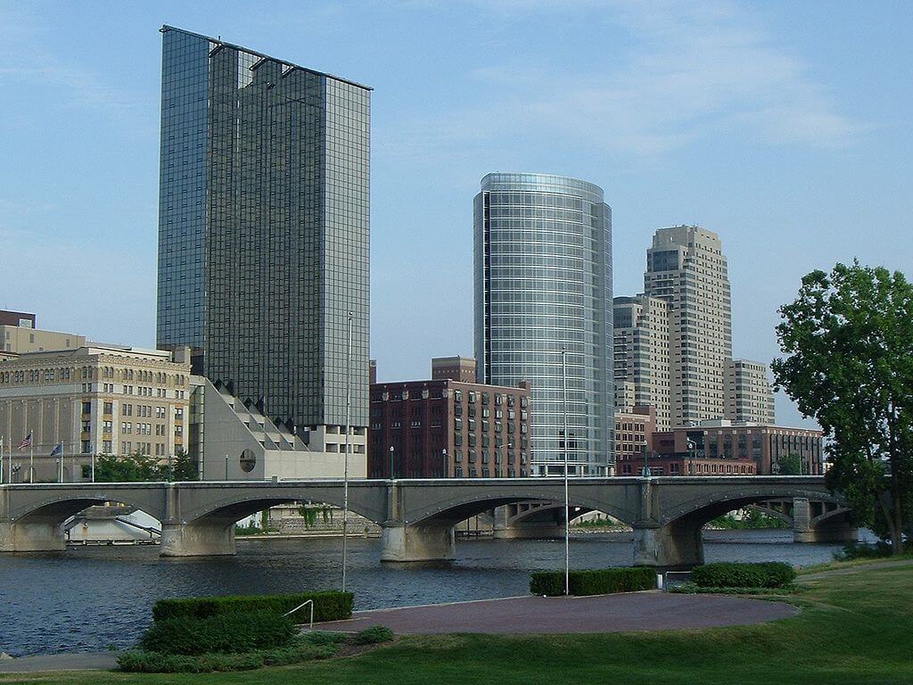 Grand Rapids skyline.